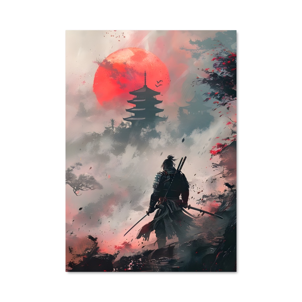 Poster Ghost tsushima samouraï – affiche Ghost of tsushima